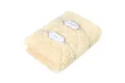 Advwin Electric Blanket Heated Mattress Pad with Dual Control Double Size Beige