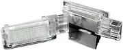 KIXURO 2x LED Footwell Boot Door light Courtesy Luggage Lamps, for Skoda, Rapid, for Superb, for VW, for Caddy, for Sharan, for EOS, for Golf, for Passat, for Seat, Alhambra Ateca car interior fo