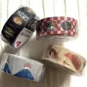 DAISO Washi Tape Japanese Food Mt. Fuji Sushi Masking Tape Craft Made in Japan