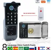 Waterproof Fingerprint Lock Remote Unlock Digital Code Garden Electronic Door