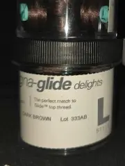 Fil-Tec Magna-Glide Delights StyleL 72yd Pre-wound Bobbins Dk Brown 20PerJar NEW