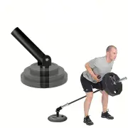 NNETM Heavy Duty T-Bar Row Barbell Attachment - High-Quality Iron(Black)