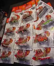 COKE COCA COLA WHOLESALE LOT SET CAR AUTO XMAS ORNAMENT mustang ford gm chevy D