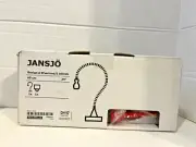 IKEA JANSJO Red Metallic Flexible Articulating Led Desk Lamp Light Table