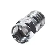 Single F-Type RG6 Crimp Connector for Coaxial TV Antenna Cable