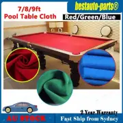 Pool Table Cloth Felt Premium 7/8/9ft Snooker Billiard Tablecloth Accessories AU