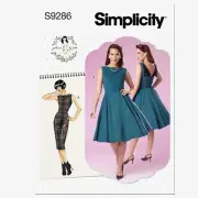 FoldBack Chic Dress Kit: Code 9286 Sewing Pattern, Sizes 6-14, White