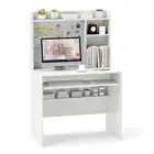 Computer Desk w/ Magnetic Bulletin Board PC Desk w/ Adjustable Shelf Workstation