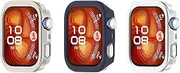 3-Pack Suitable for Huawei Fit 4 Protective Case PC Semi-Wrapped Hollow for Huawei Fit 4 Watch Case (3PA)
