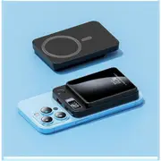 22.5W Wireless 10000mAh Power Bank For iPhone 15 14 13 Pro Max Magnetic Black