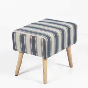 Joveco Rectangular Ottoman Small Footstool with Wood Legs Modern Upholstered ...
