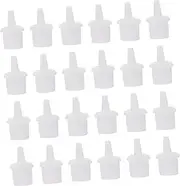 CTIRCHIU 100pcs Eyelash Glue Bottle Caps Replacement Nozzle Tips for Beauty Material Prevent Clogging Quick Application for Lash Extensions