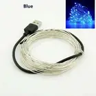 Led String Lights 5m 50 Leds 5V USB Powered Waterproof Silver Wire Garland Xmas