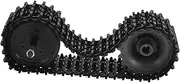 DIY Rc Tank Tracks Remote Control Model Accessories Thick for Rc Crawler Robot Car Black