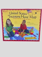 Learning Resources World Treasure Hunt Map Geography Continents Oceans Activity