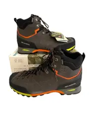 Scarpa Zodiac Plus GTX Mens 10.5 Hiking Boot NIB $349 Gore-Tex Mid Shark Orange