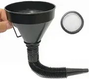 Funnels for Automotive Use | Large Wide Mouth Funnel Tool Set - Flexible Automotive Tools with Detachable Filter, Replacement Parts for Auto Truck Motorcycle