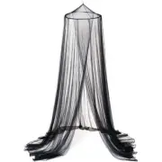 Black Hanging Princess Bed Canopy Mosquito Net - Dome Bedding for Dorm Rooms & B