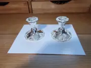 Set of 2 Godinger Candle Sticks/Holders