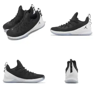 【NIKE 耐吉】籃球鞋 Jordan Ultra Fly 2 Low 男鞋 黑 白 氣墊 緩震 運動鞋 喬丹 低筒(AH8110-010)