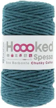 Hoooked Spesso Chunky Cotton Macrame Yarn-Petrol SPESSOCH-902