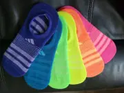 NEW Adidas Big Girls Superlite No Show 6 Pair Socks 3Y-9, Free Shipping