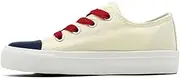 [xinran & shengli] Kids Trainers Boys Girls Canvas Shoes Low Top Lace Up Sneakers Casual Big Kids Canvas Pumps Sneakers Outdoor Sport Tennis Running Walking Shoes