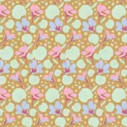 Quilting Patchwork Fabric TILDA Gardenlife Nasturtium Mustard 50x55cm FQ