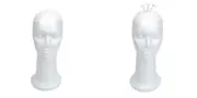 15" Styrofoam Foam Mannequin Manikin Display Head Wig Hat Stand White...