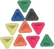 BRIGHTFUFU 10 Pcs Triangle Phone Holder Portable Pyramid Bracket for Smartphones and Tablets Slid Base for Easy Viewing Random Color for Office Home and Outdoor Use Random Color
