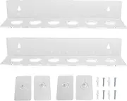 Small Balls Display Rack Wall Mounted Acrylic Clear Floating Shelf for Table Tennis Baseball Home Decor Office Display 2PCS 12 Balls Stand Holder