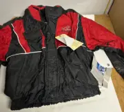 LADIES ICE RIDER MUSTANG JACKET (PFD) Model# MJ6266 Size 14 BLACK/RED/SILVER,NEW