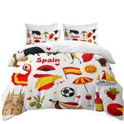 Cool Pattern Spain Attractions Quilt Cover