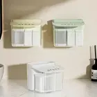 Dustproof Small Jewelry Holder Box Plastic Cotton Swabs Storage Boxes Bathroom