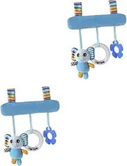 SAFIGLE 2pcs Animals Toys Infant Rattle Crib Toy Car Toy Toys for Infants Babies Toys Animal Toy Infant Toy Cars Toys Carseat Toys Car Seat Toy Toys for Babies Pram Toy Stroller Baby Cart