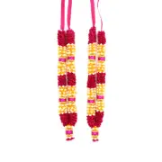 Decorative Garlands for Ganpati Gauri Laxmi Vishnu for Deity Idol (2 Pcs)