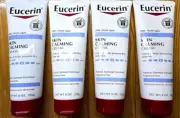 4 X EUCERIN SKIN CALMING CREAM FOR DRY ITCHY SKIN FRAGRANCE FREE 8oz