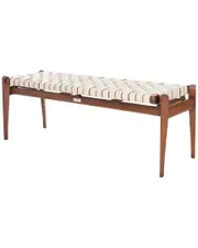 Safavieh Couture Dilan Leather Bench