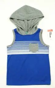 EPIC THREADS NEW KIDS TODDLER BOYS SLEEVELESS BLUE STRIPE HOODED TOP 5