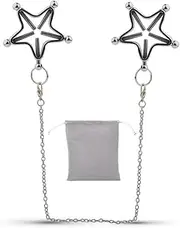 Adjustable Pressure Nipple Clamps Chain Breast Nipple Clips Non Piercing Nipple Rings Bdsm Sex Toys