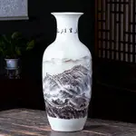 景德鎮陶瓷器青花瓷花瓶擺件家居裝飾品中式博古架電視柜插花大號