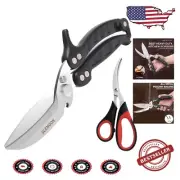 Professional-Grade Stainless Steel Kitchen Scissors for Poultry and Veggies