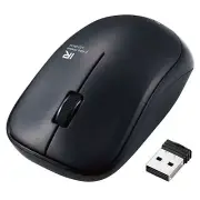 ELECOM Wireless Mouse ENELO M-IR07DRKBK Antibacterial Battery Life Approx. 2.5 Y
