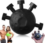 Finger Grip Strengthener, HMNXG Hand Grip Strengthener Finger Exerciser Adjustable Hand Grip Strengthener（Black）