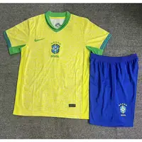 在飛比找蝦皮購物優惠-24/25款 巴西國家隊 兒童足球衣 巴西隊 兒童足球服 巴