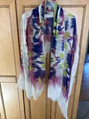 UGG Pareo Wrap Scarf Blue Pink Green White NWT