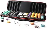 Millions Deluxe 500 Chip Poker Set - Premium Viper Case - 14g Poker Chips - 2 x Jacks Pro Cards