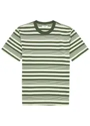 NN07 Adam Striped Stretch-jersey T-shirt - Green XL