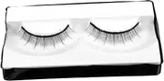 Tofficu 1 Pair Doll False Eyelashes Fake Eyelashes Doll Lashes Lashing Supplies DIY Craft Making Black Pp