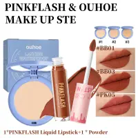 在飛比找蝦皮購物優惠-Pinkflash 唇彩 2PC MAKE UP SET &